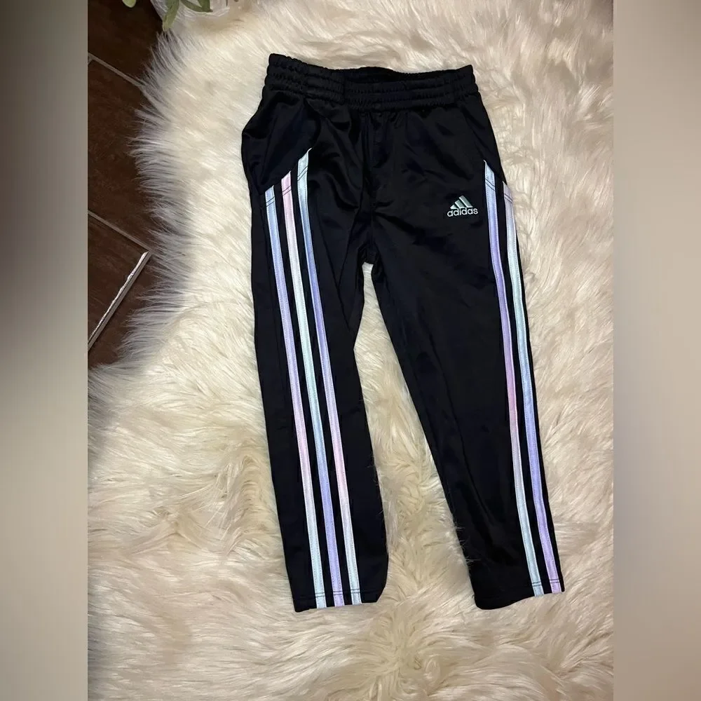 Adidas Tricot pastel trackpants girls sz 5